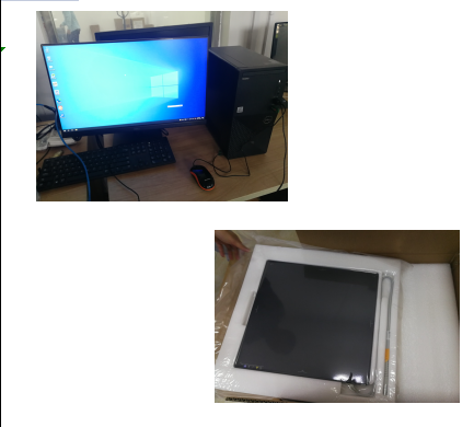 [CCL1029V] Detector de pantalla plana con una computadora de escritorio