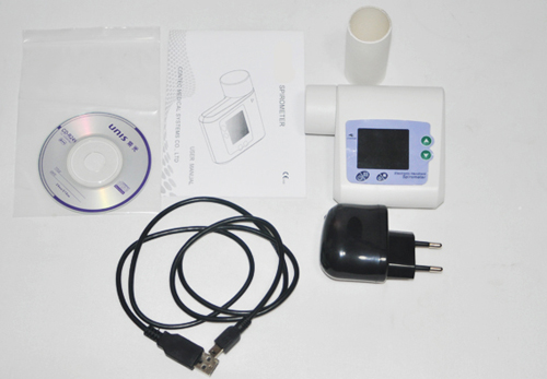 Portable pneumatometer spirometer