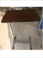 Mesa de cama móvil y elevable (acero inoxidable)