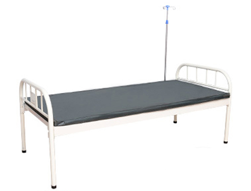 Hospital Patient Care Bed with Mattress and infusion support