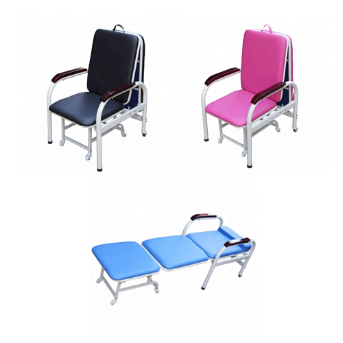 Chaise d'accompagnement en acier inoxydable