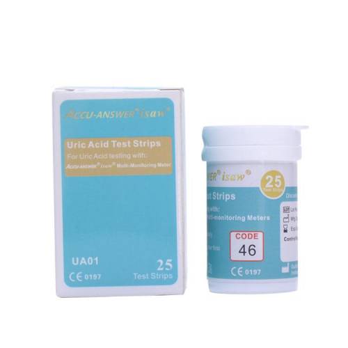 Uric Acid Test Strips，25 pcs/Box