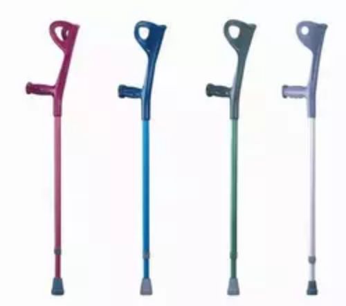 Aluminum elbow crutches for handicapped