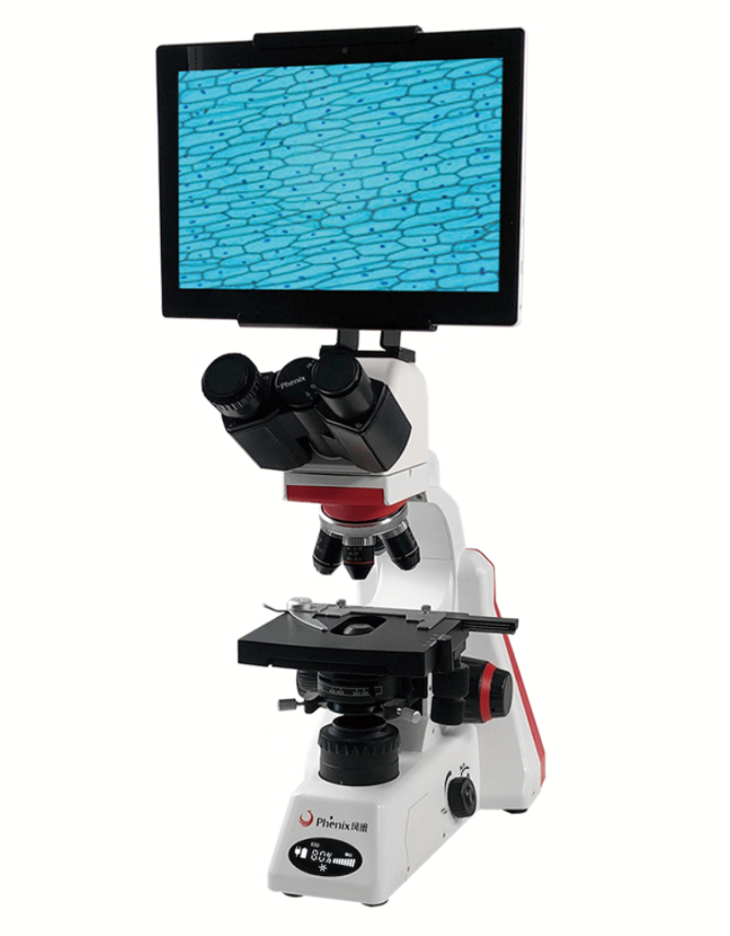 Trinocular microscope with touched screen（Scientific research level）