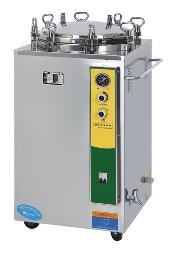 Autoclave esterilizador de vapor de presión vertical con calefacción eléctrica de 120 l