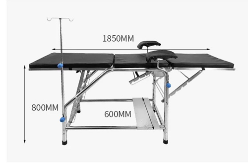 [CCF-TB33] Mesa de ginecología de acero inoxidable