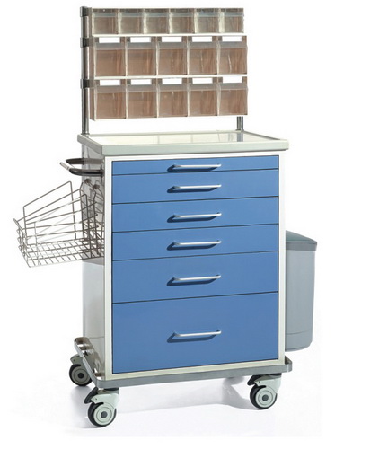 [CCF-F193] Luxury Steel-plastic Anesthesia Trolley