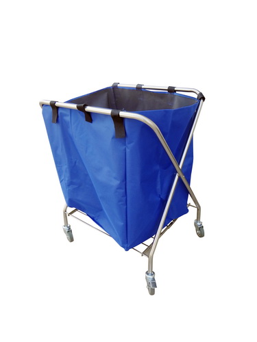 [CCF-F6814] Stainless Steel Foldable Linen Trolley