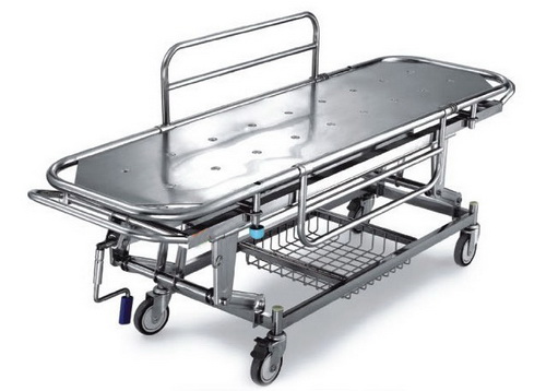 [CCF-F673b] Stainless Steel Patient Stretcher With Manual Crank