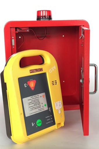 [CCDM04] Alarma, primeros auxilios, desfibrilador AED, gabinete de pared, caja, solo color blanco