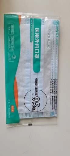 [CCY100-0] Medical surgery mask(Blue model, GUANJOY logo)