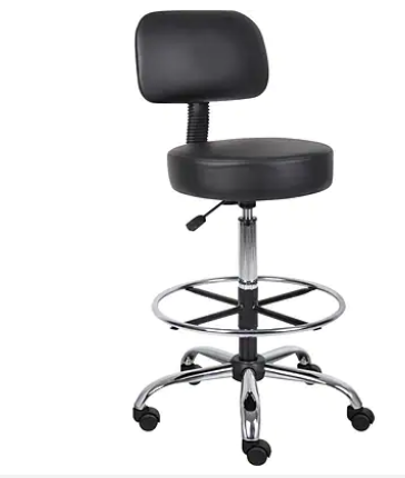 [CCF-F213] Tabouret rond de laboratoire en acier inoxydable