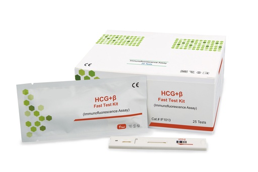 [CCLGP1100-HCG+β] Kit de prueba rápida HCG+β 25 pruebas / caja