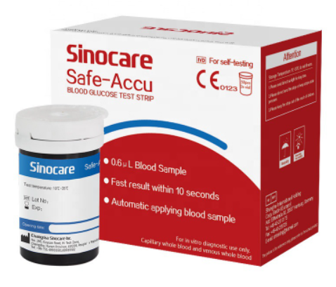 [CC23041001] Bandelettes de glycémie Safe-accu2 (sinocare)