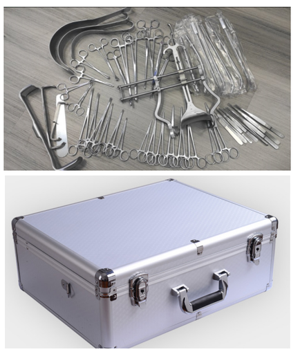 [CC23070802] Ensemble d'instruments de laparotomie de chirurgie, 76 pièces