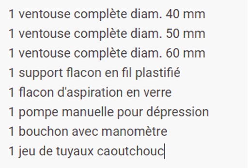 [CC24042905] Kit d'aspiration pour avortement, 8 pièces